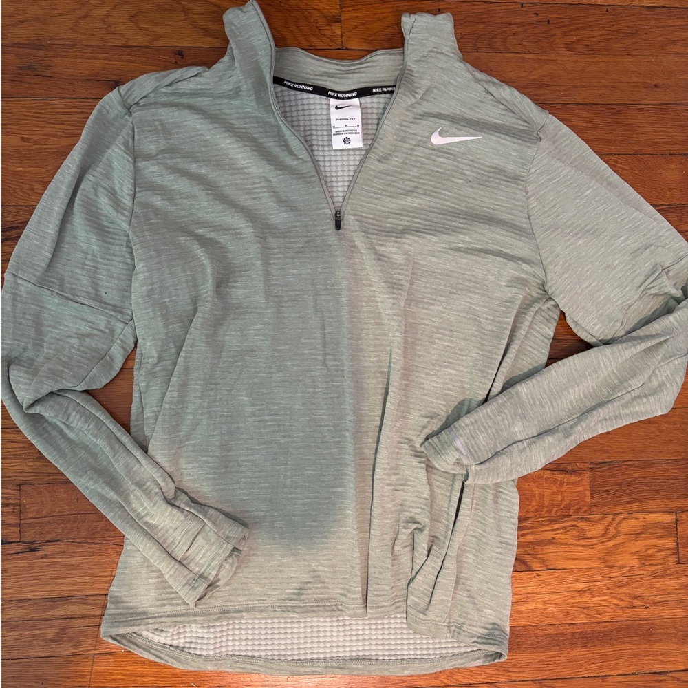 NIKE MEN'S ELEMENT THERMA-FIT WATER-REPELLENT 1/2-ZIP RUNNING TOP